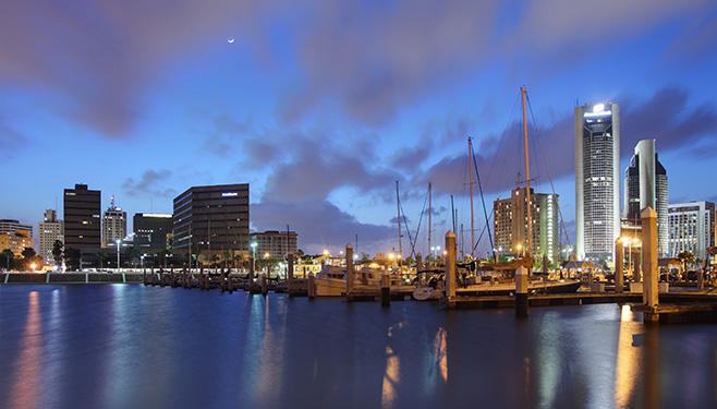 View of downtown Corpus Christi, Texas