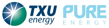 TXU Energy and Pure Energy co-branded logo